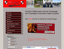 Tablet Screenshot of feuerwehr-creussen.de